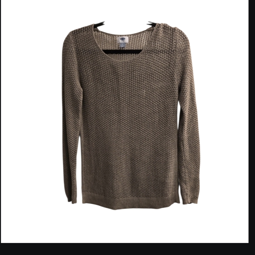 Old Navy Women's Taupe Sweater, Petite Small. Long sleeve